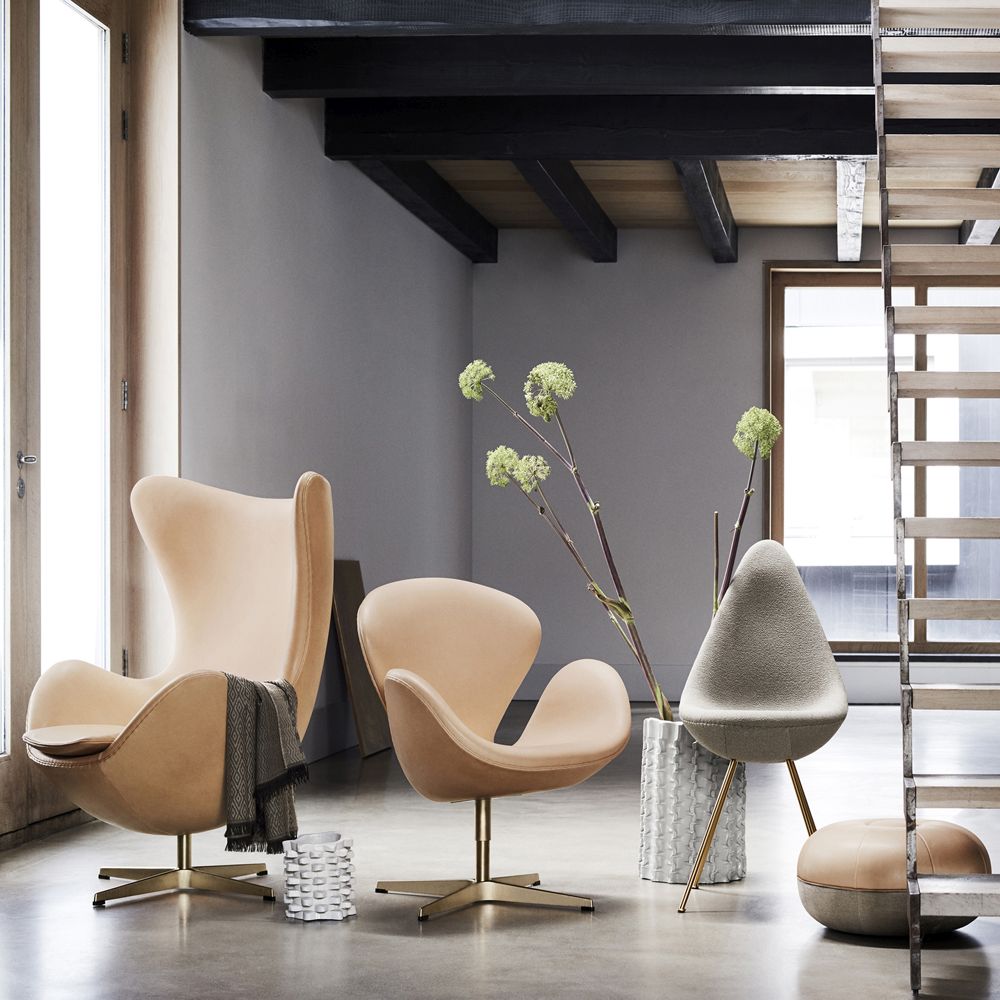Fritz Hansen's 60th Anniversary Limited Edition Egg™ and Swan™ chairs by Arne Jacobsen