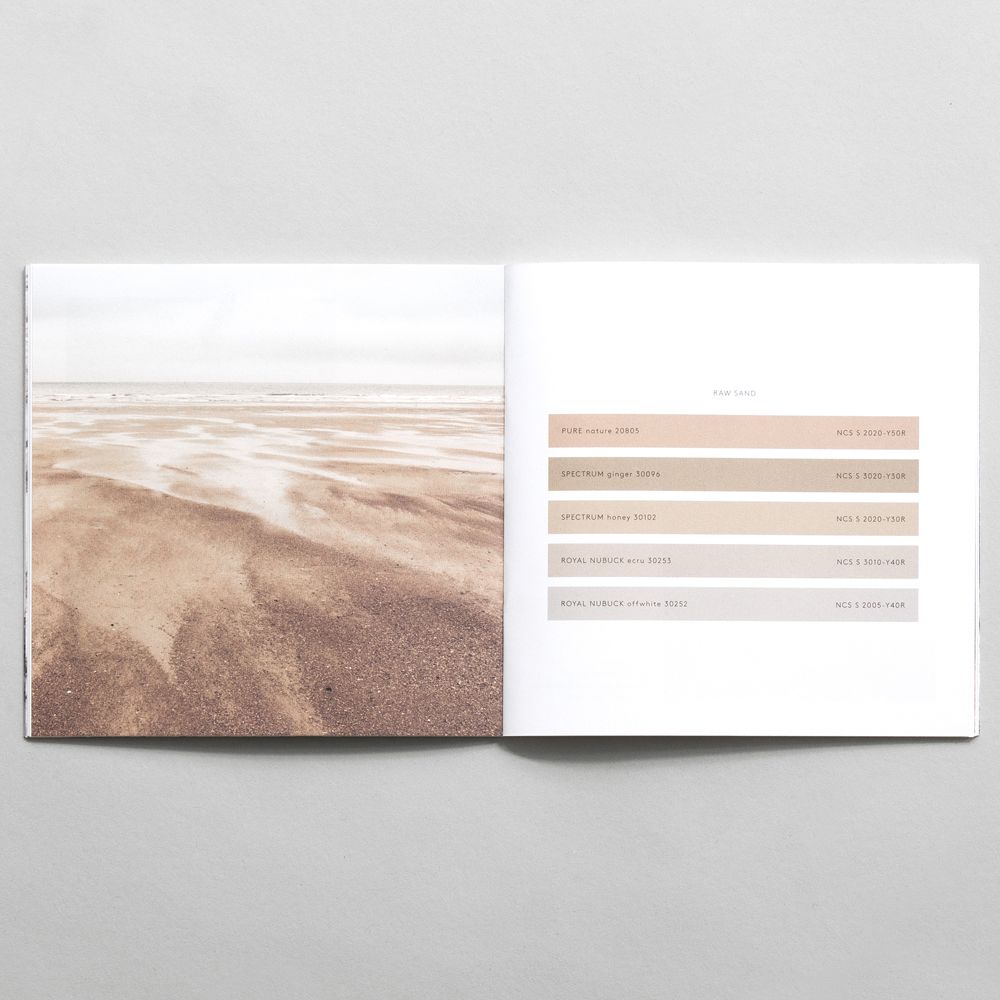 20 x Sørensen Colour Booklet with image of sand